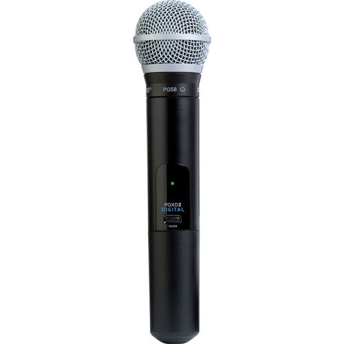 Shure PGXD2PG58X8 Digital Wireless Handheld Microphone Transmitter with Beta 58A Capsule