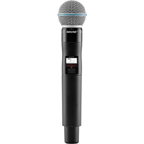 Shure QLXD2 B58A Digital Handheld Wireless Microphone Transmitter with Beta 58A Capsule (G50 470 to 534 MHz)