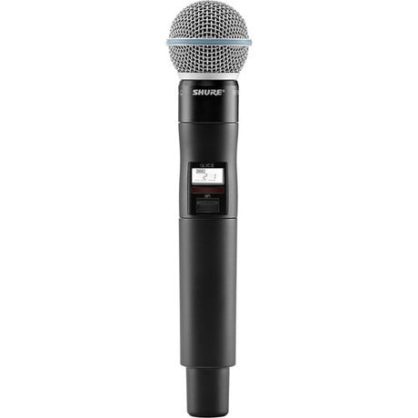 Shure QLXD2 B58A Digital Handheld Wireless Microphone Transmitter with Beta 58A Capsule (V50 174 to 216 MHz)