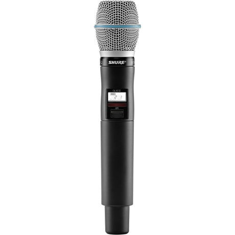 Shure QLXD2 B87A Digital Handheld Wireless Microphone Transmitter with Beta 87A Capsule (H50 534 to 598 MHz)