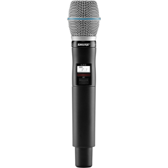 Shure QLXD2 B87C Digital Handheld Wireless Microphone Transmitter with Beta 87C Capsule (G50 470 to 534 MHz)