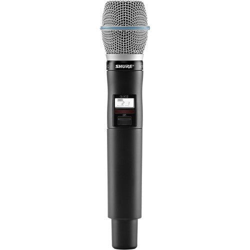 Shure QLXD2 B87C Digital Handheld Wireless Microphone Transmitter with Beta 87C Capsule (X52 902 to 928 MHz)