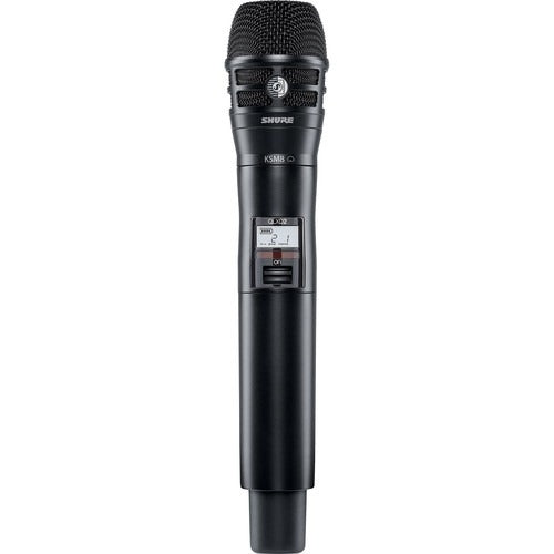 Shure QLXD2 KSM8 Digital Handheld Wireless Microphone Transmitter with KSM8 Capsule (J50A 572 to 608 + 614 to 616 MHz)