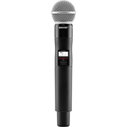 Shure QLXD2 SM58 Digital Handheld Wireless Microphone Transmitter with SM58 Capsule (G50 470 to 534 MHz)