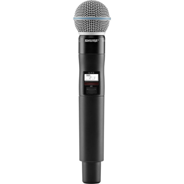 Shure QLXD24 B58 Digital Wireless Handheld Microphone System Kit with Beta 58A Capsule (J50A 572 to 608 + 614 to 616 MHz)