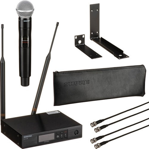 Shure QLXD24 SM58 Digital Wireless Handheld Microphone System with SM58 Capsule (J50A 572 to 608 + 614 to 616 MHz)