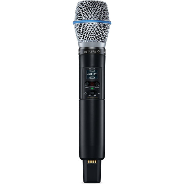 Shure SLXD2 B87A Digital Wireless Handheld Microphone Transmitter with Beta 87A Capsule (J52 558 to 602 + 614 to 616 MHz)