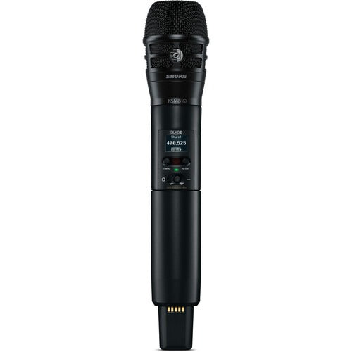 Shure SLXD2 K8B Digital Wireless Handheld Microphone Transmitter with KSM8 Capsule (H55 514 to 558 MHz)