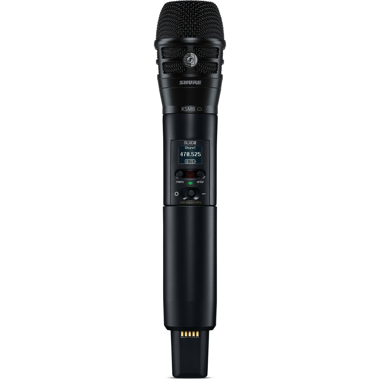 Shure SLXD2 K8B Digital Wireless Handheld Microphone Transmitter with KSM8 Capsule (J52 558 to 602 + 614 to 616 MHz)