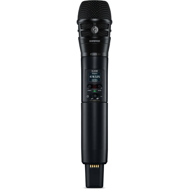 Shure SLXD2 K8B Digital Wireless Handheld Microphone Transmitter with KSM8 Capsule (J52 558 to 602 + 614 to 616 MHz)