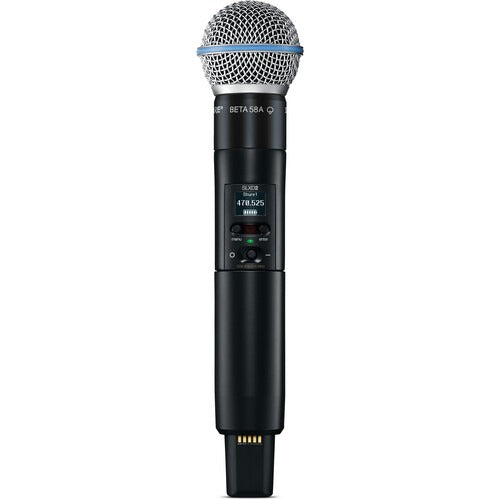 Shure SLXD24 B58 Digital Wireless Handheld Microphone System with Beta 58A Capsule (H55 514 to 558 MHz) 3