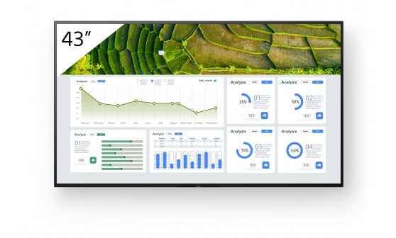 Sony FW-43BZ30L BRAVIA 43 UHD 4k HDR Commercial Monitor