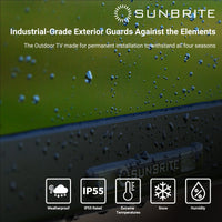 Sunbrite Signature 2 SB-S2-43-4K-BL 43 inch LED HDR 4K Outdoor TV - Partial Sun 2