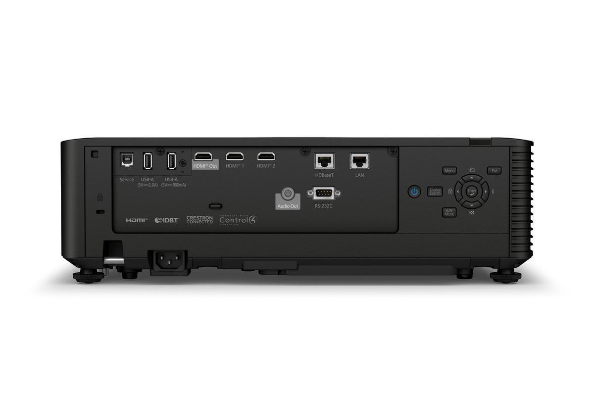 Epson PowerLite L895E Rear Inputs