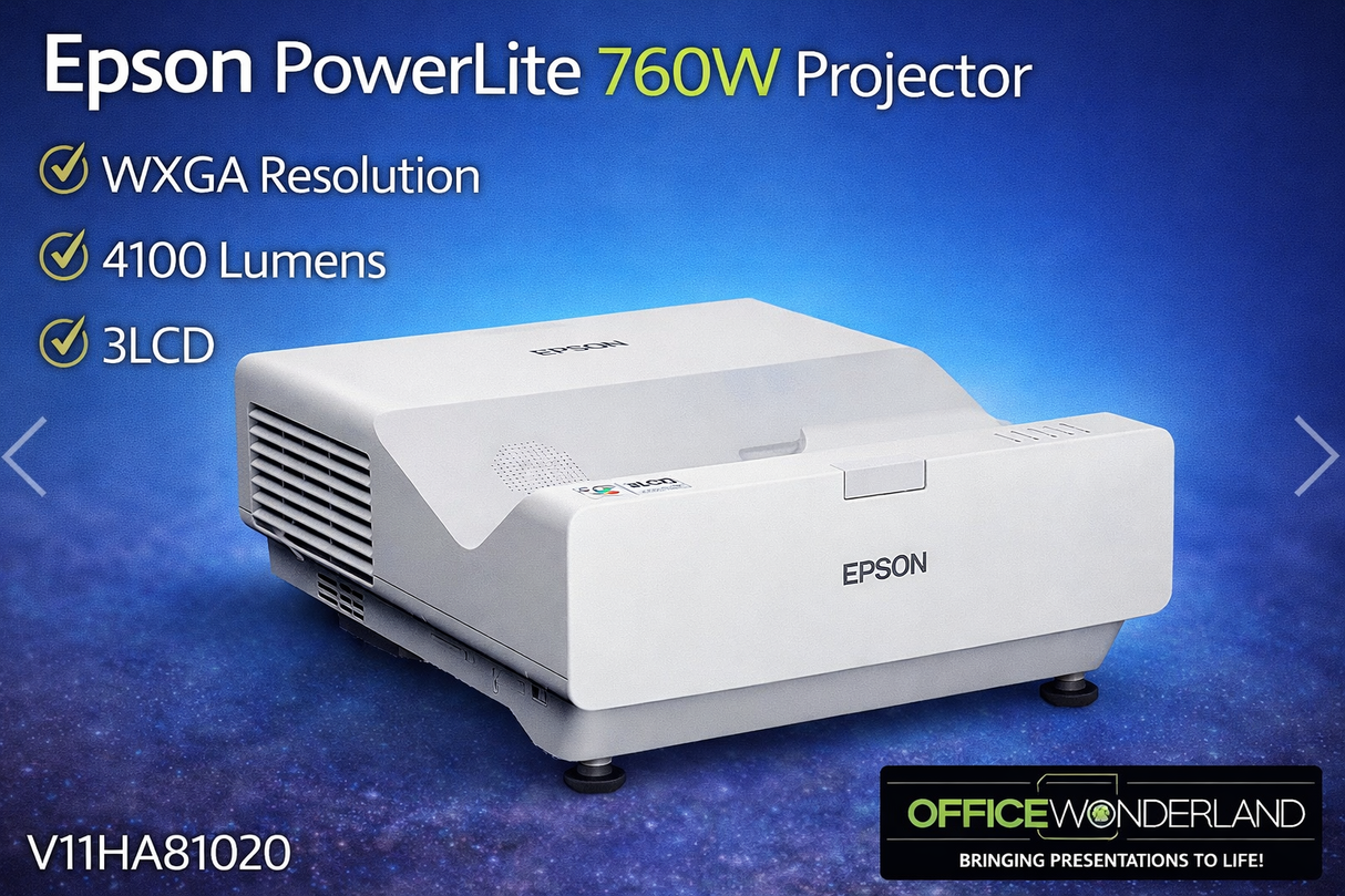 Epson PowerLite 760W WXGA Conference Room Projector V11HA81020