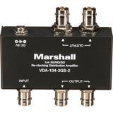 Marshall Electronics VDA-104-3GS-2 1x4 3G/HD/SD-SDI Reclocking Distribution Amplifier