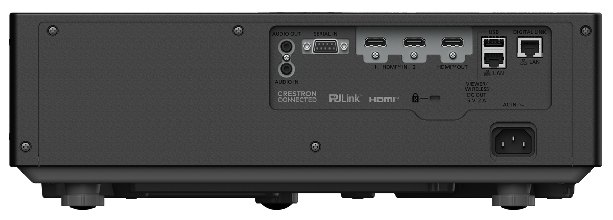 Panasonic PT-VMQ85B 8000 AMSI Lumens Large Venue Projector Rear Inputs