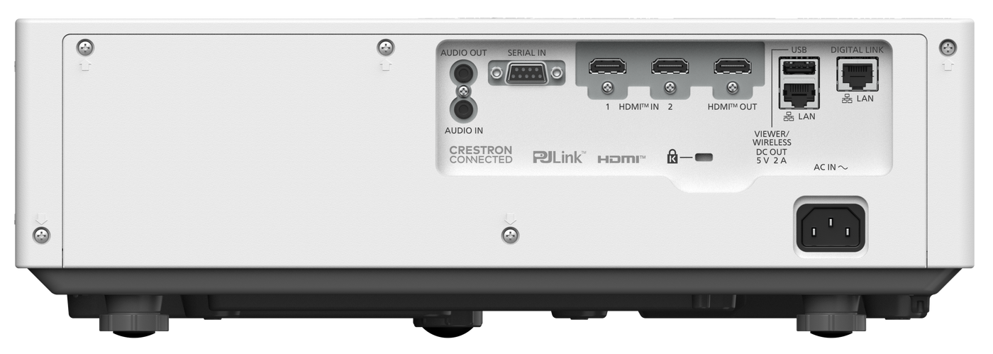 Panasonic PT-VMQ85W Projector Rear inputs