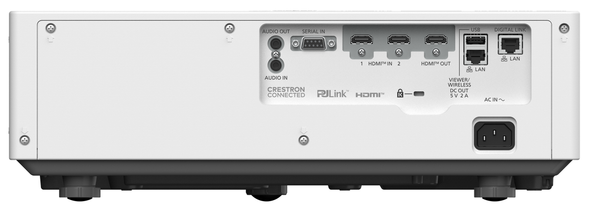 Panasonic PT-VMQ85W Projector Rear inputs