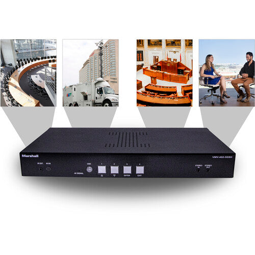 Marshall Electronics VMV-402-3GSH 3G-SDI Quad Viewer/Switcher