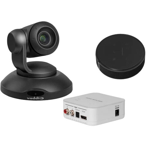 Vaddio ConferenceSHOT AV Bundle with Audio Embedder & TableMIC (SilverBlack) 99999950500B