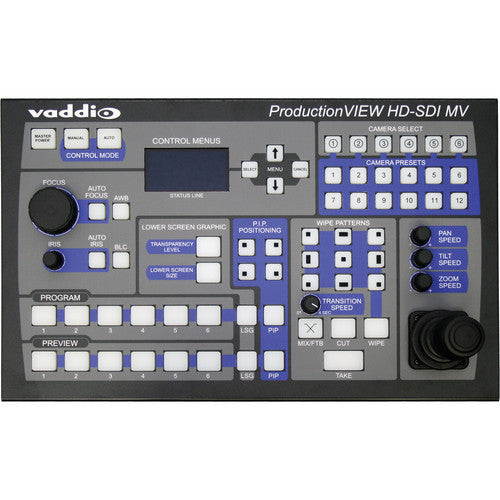 Vaddio ProductionVIEW HD-SDI Camera Control Console with Built-in Multiviewer 1