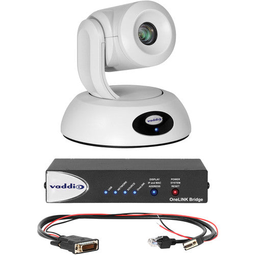 Vaddio RoboSHOT 12E HDBT OneLINK Bridge System for Polycom Codecs (White) 99996450500W
