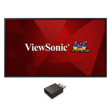 ViewSonic CDE4320 43 4K UHD Presentation Display Bundle with VSB050 USB Wi-Fi Adapter