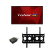 ViewSonic CDE4320-E1 43 4K UHD Presentation Display Bundle with VSB050 USB Wi-Fi Adapter & WMK-050 Wall Mount