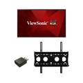 ViewSonic CDE4320-E1 43 4K UHD Presentation Display Bundle with VSB050 USB Wi-Fi Adapter & WMK-050 Wall Mount