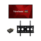 ViewSonic CDE4320-E1 43 4K UHD Presentation Display Bundle with VSB050 USB Wi-Fi Adapter & WMK-050 Wall Mount