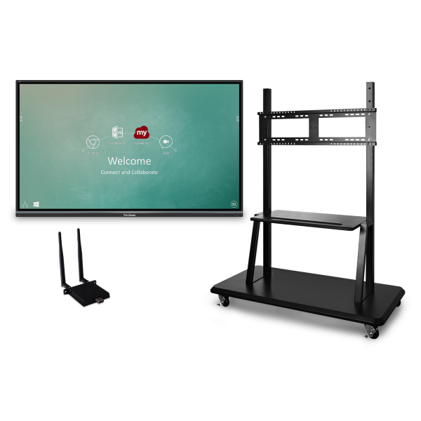 ViewSonic IFP6550-E2 65'' ViewBoard® 4K Ultra HD Interactive Flat Panel Bundle