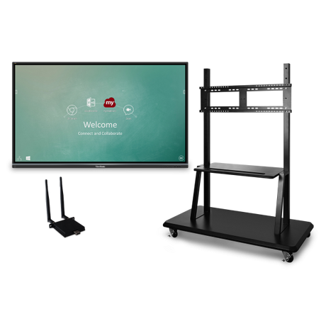 ViewSonic IFP6550-E2 65'' ViewBoard® 4K Ultra HD Interactive Flat Panel Bundle