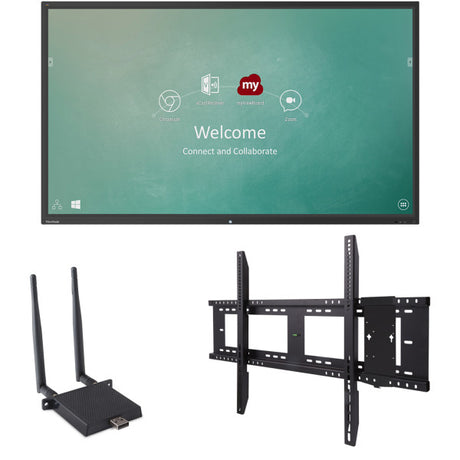 ViewSonic IFP7550-E1 75'' ViewBoard® 4K Ultra HD Interactive Flat Panel Bundle