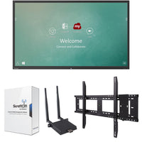 ViewSonic IFP9850-M1 98 inch ViewBoard, 4K Ultra HD Interactive Flat Panel Chrome Bundle 1 front