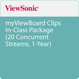ViewSonic MVBC_INC_1Y01 myViewBoard Clips In-Class Package (20 Concurrent Streams, 1-Year)