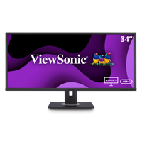 ViewSonic VG3456 34 Inch Monitor with built-in USB Type-C Docking Station