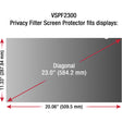ViewSonic VSPF2300 Privacy Filter for 23 Display