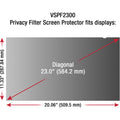 ViewSonic VSPF2300 Privacy Filter for 23 Display