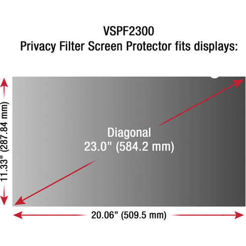 ViewSonic VSPF2300 Privacy Filter for 23 Display