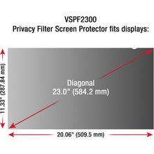 ViewSonic VSPF2300 Privacy Filter for 23 Display