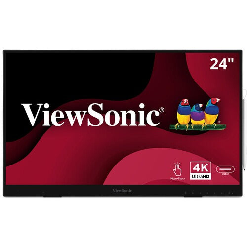 ViewSonic ID2456-4K 24" myPodium 4K Touch Display Monitor - OfficeWonderland