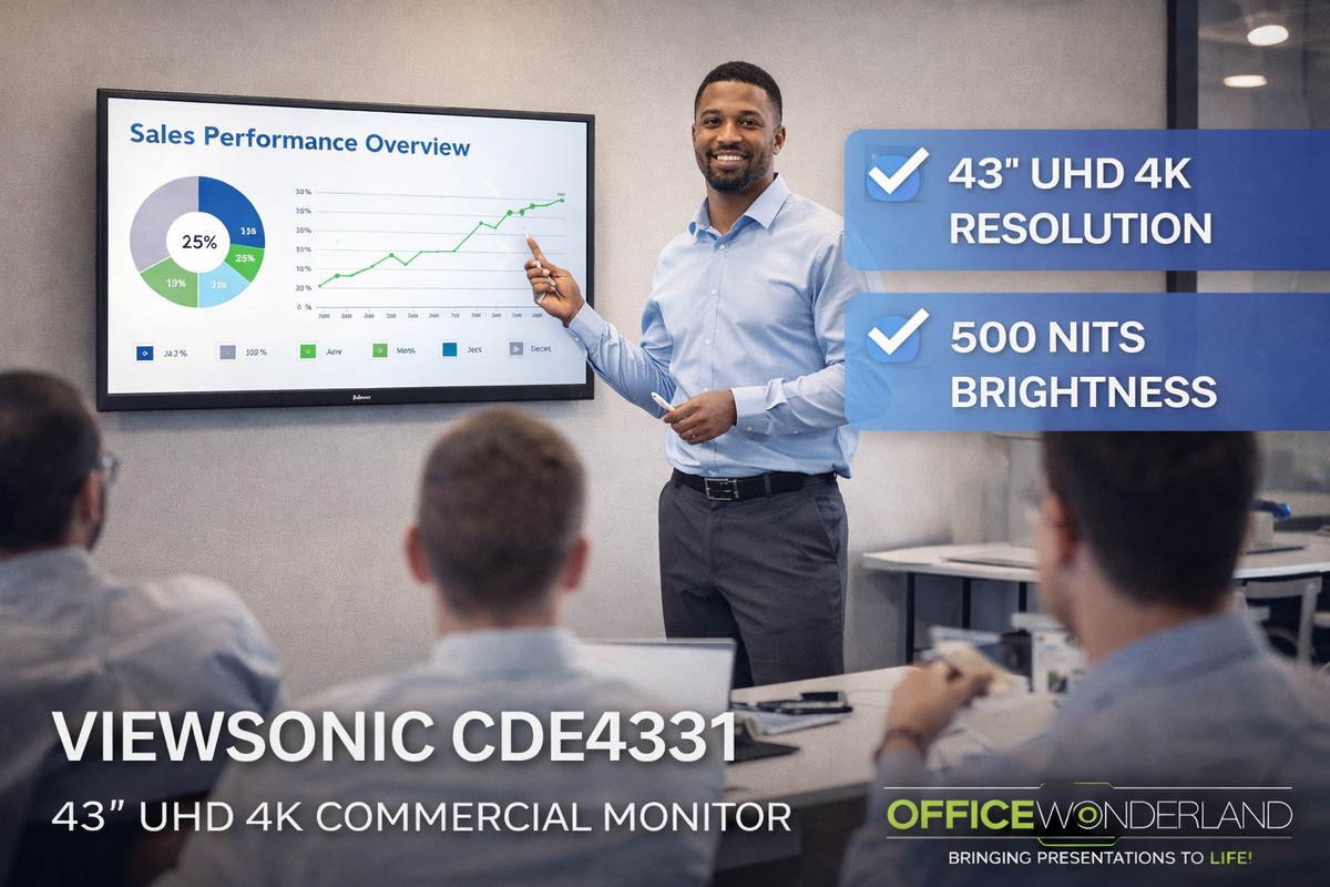 ViewSonic CDE4331 43" UHD 4K Commercial Monitor - Buy Online | Authorized Dealer
