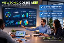 ViewSonic CDE5531 55" UHD 4K Commercial Monitor - Buy Online | Authorized Dealer