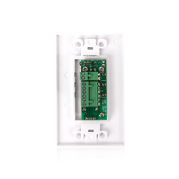 Wall Plate Input Select Switch with Volume Control 10k Pot and Input Indicator Use With AAPHD Amplifiers 1