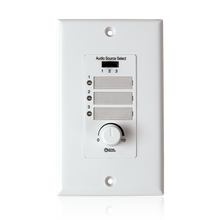 Wall Plate Input Select Switch with Volume Control 10k Pot and Input Indicator Use With AAPHD Amplifiers
