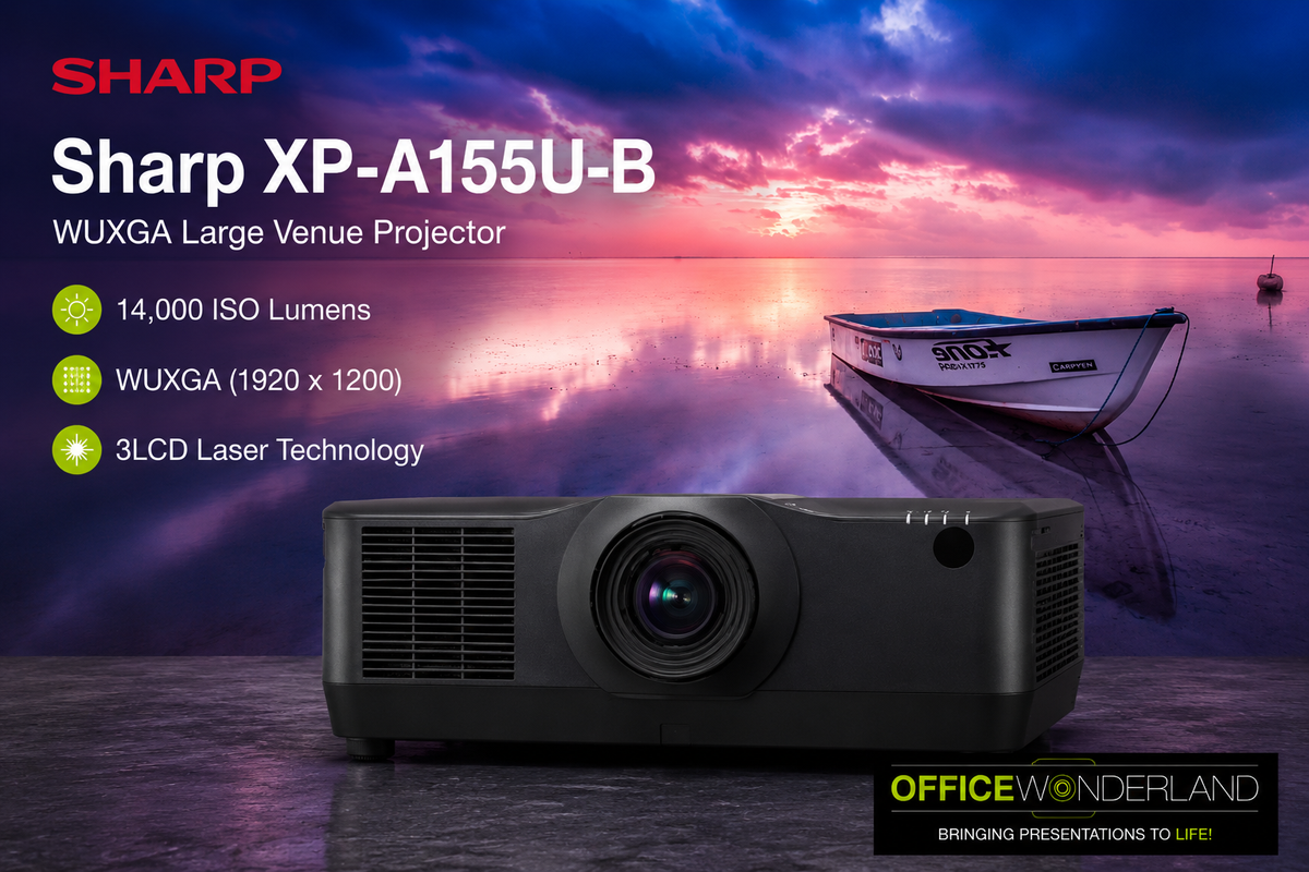 Sharp XP-A155U-B WUXGA Large Venue Projector (Black)
