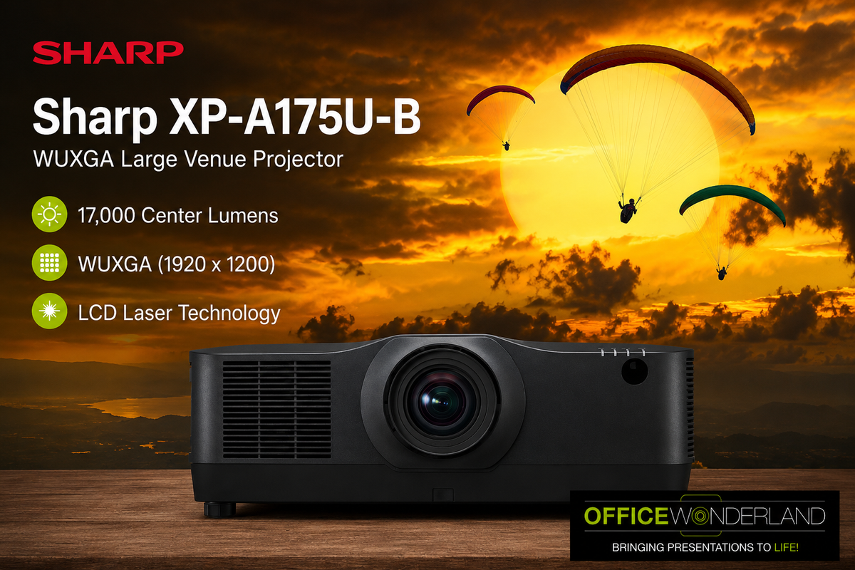 Sharp XP-A175U-B WUXGA Large Venue Projector (Black)