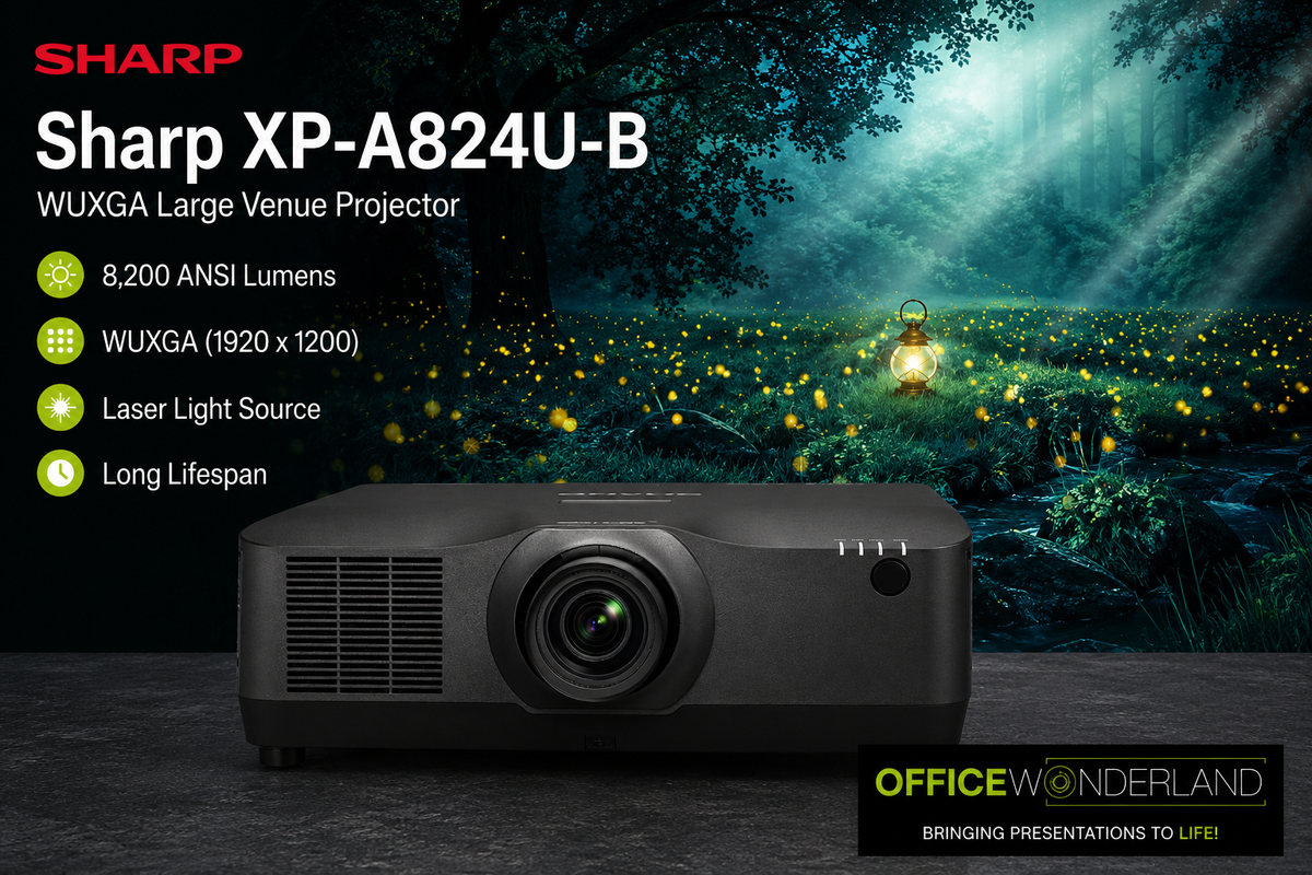 Sharp XP-A824U-B WUXGA Large Venue Projector (Black)