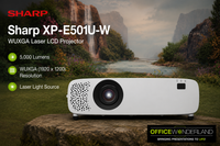 Sharp XP-E501U-W WUXGA Laser LCD Projector